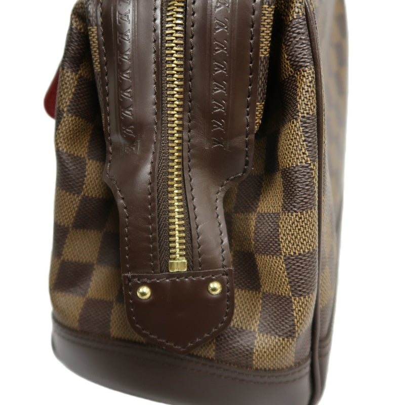 LOUIS VUITTON Nightsbridge Damier handbag, brown, Damier Ebene PVC tote bag