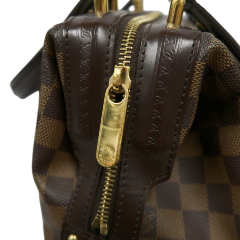 LOUIS VUITTON Nightsbridge Damier handbag, brown, Damier Ebene PVC tote bag
