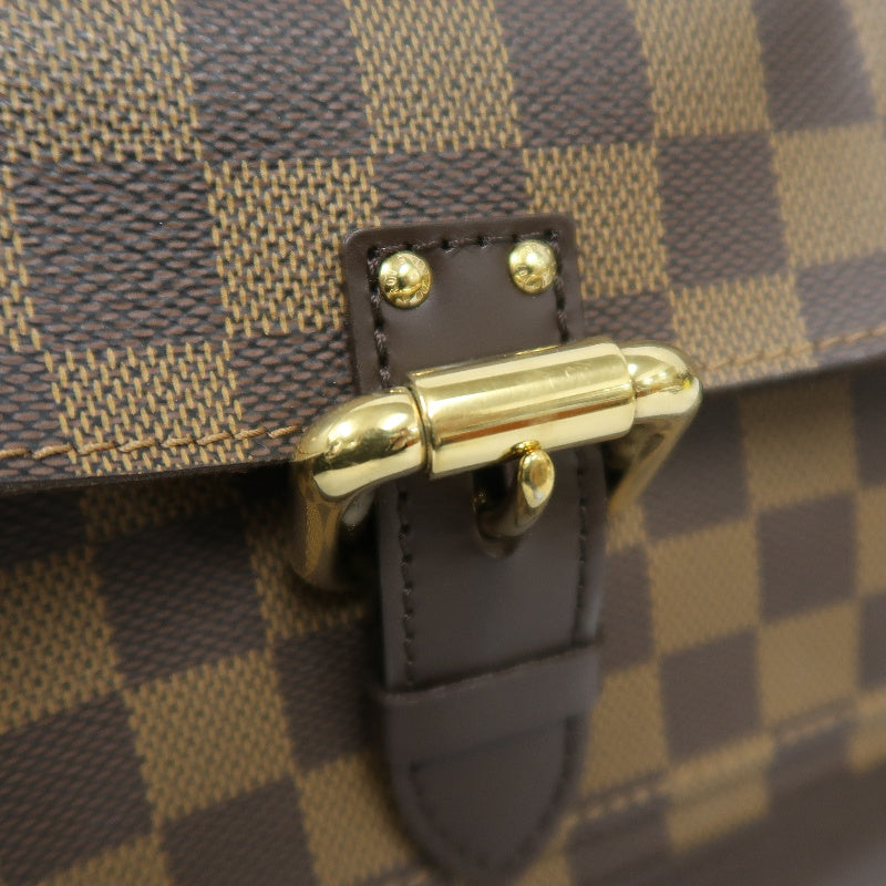 LOUIS VUITTON Nightsbridge Damier handbag, brown, Damier Ebene PVC tote bag