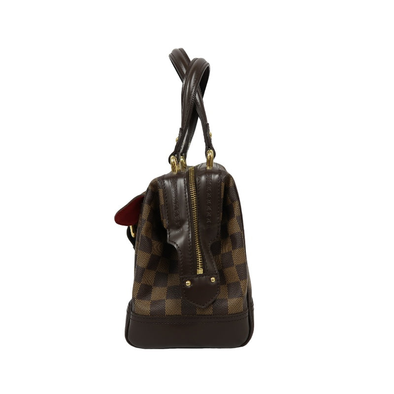LOUIS VUITTON Nightsbridge Damier handbag, brown, Damier Ebene PVC tote bag