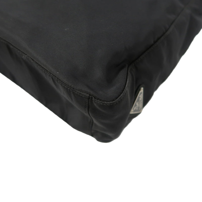PRADA Nylon Tote Shoulder Bag, Black