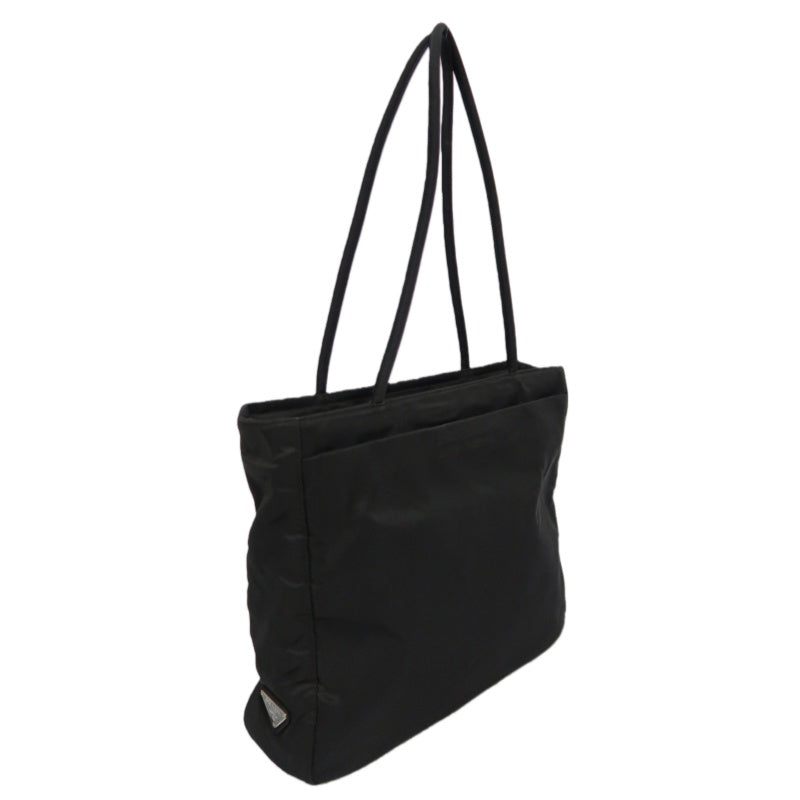 PRADA Nylon Tote Shoulder Bag, Black