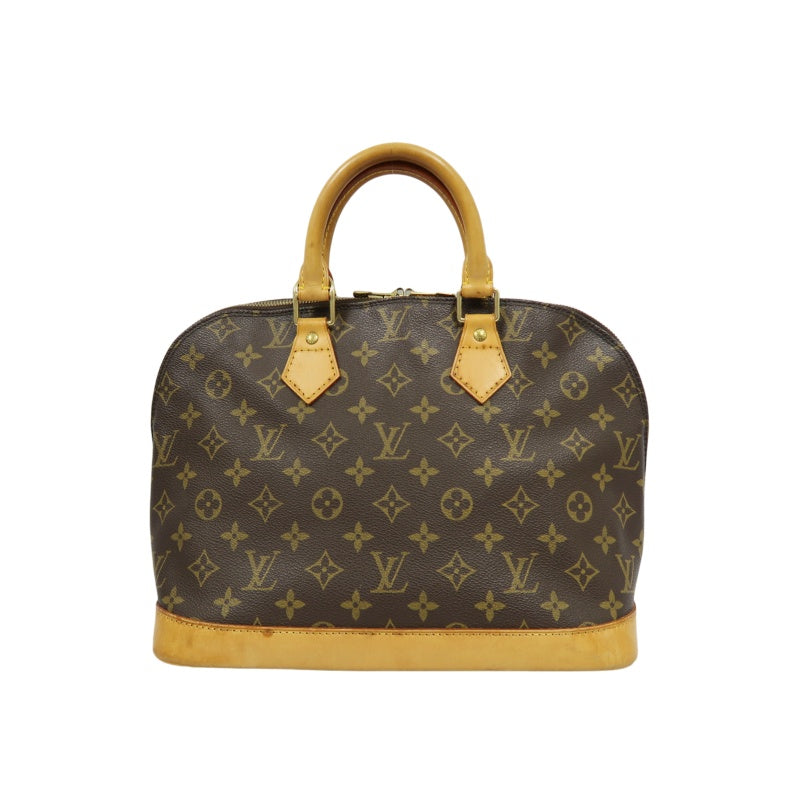 LOUIS VUITTON Alma Monogram Canvas Handbag Brow