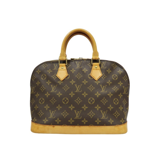 LOUIS VUITTON Alma Monogram Canvas Handbag Brow