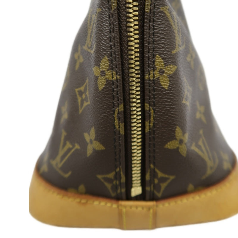 LOUIS VUITTON Alma Monogram Canvas Handbag Brow