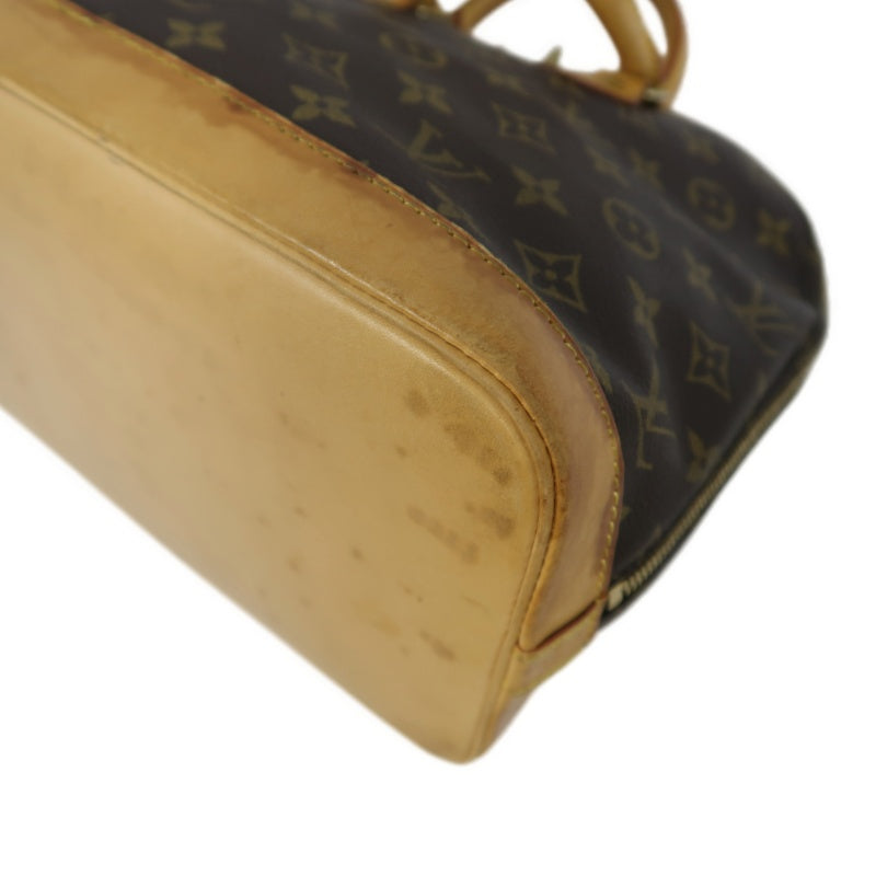 LOUIS VUITTON Alma Monogram Canvas Handbag Brow