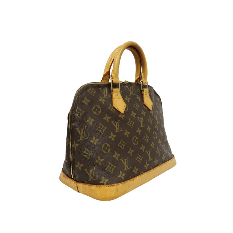 LOUIS VUITTON Alma Monogram Canvas Handbag Brow