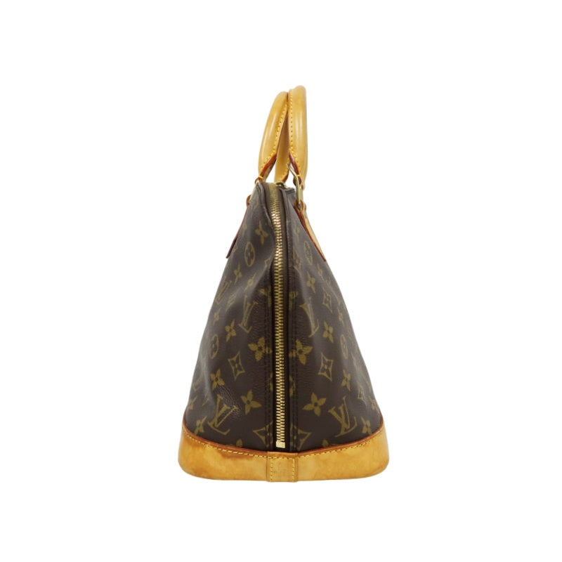 LOUIS VUITTON Alma Monogram Canvas Handbag Brow
