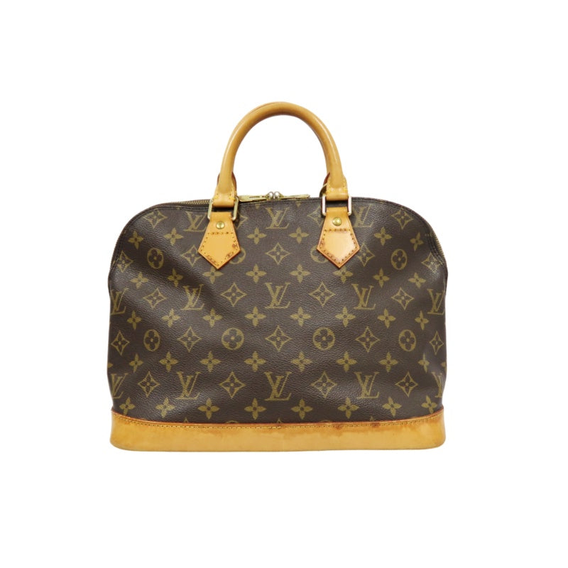 LOUIS VUITTON Alma Monogram Canvas Handbag Brow