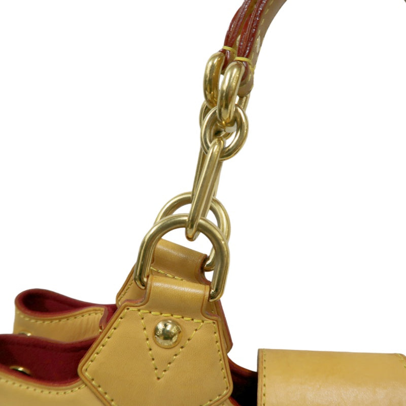 LOUIS VUITTON White Multicolor PVC Ursula Handbag with Push Lock