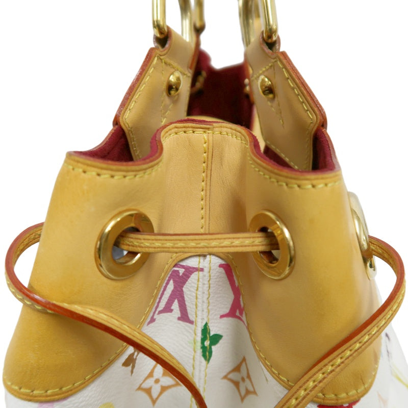 LOUIS VUITTON White Multicolor PVC Ursula Handbag with Push Lock
