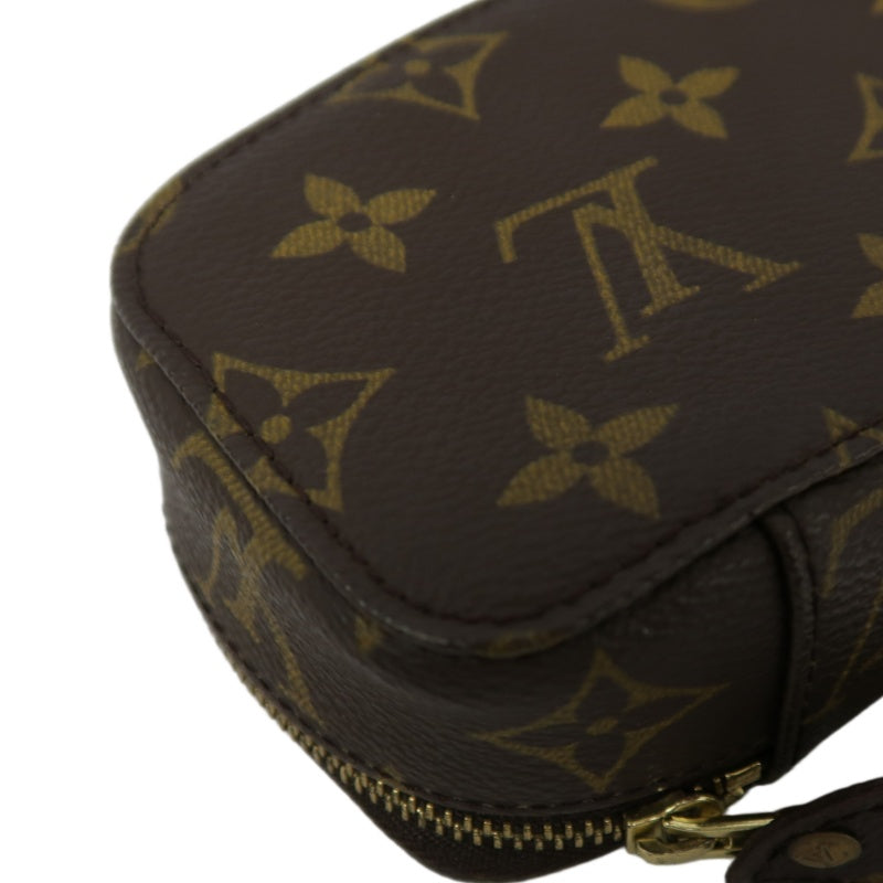 Louis Vuitton Monogram Pochette Monte Carlo  PVC Half-Moon Toiletry Bag Clutch Bag