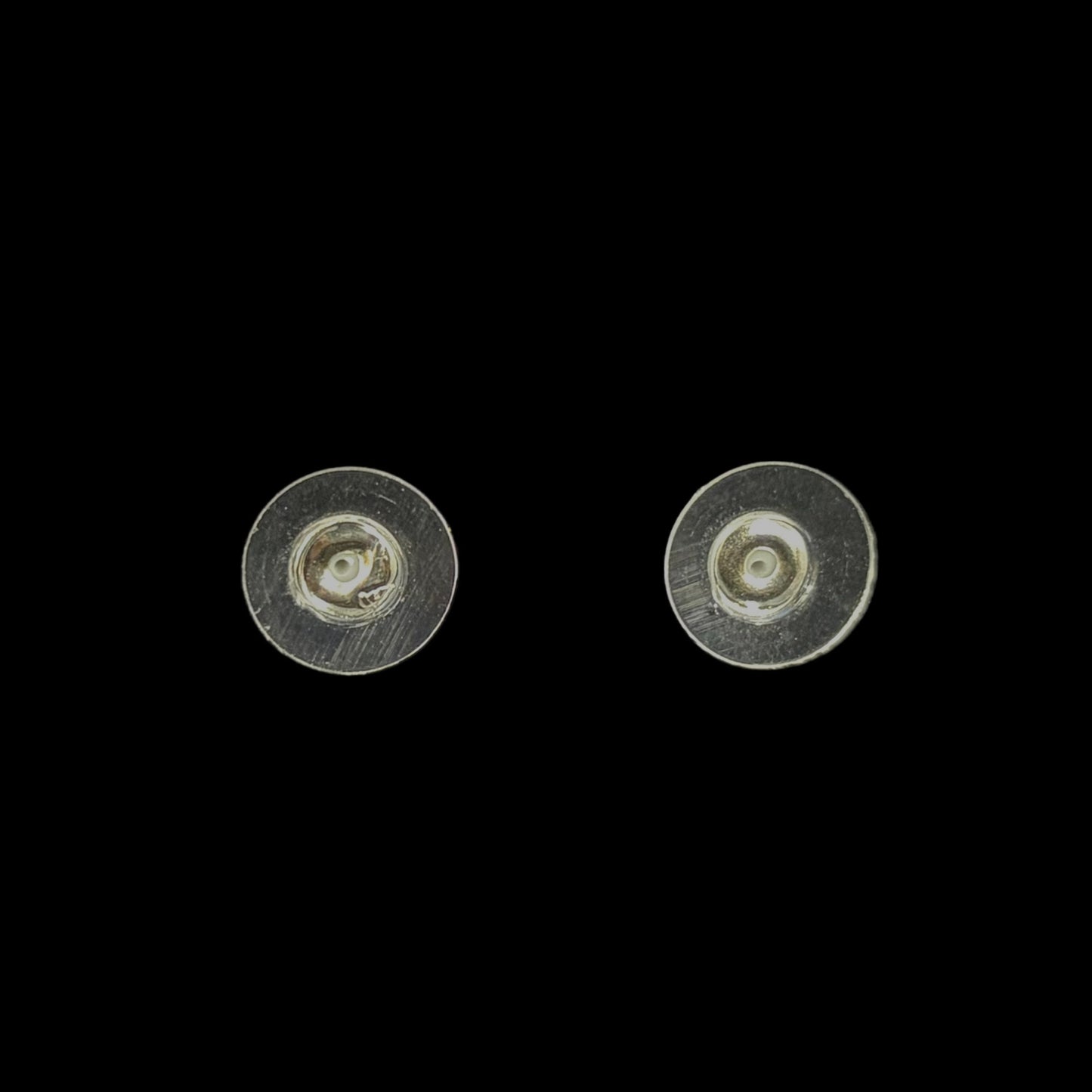 CHANEL Black Enamel Double CC Stud Earrings