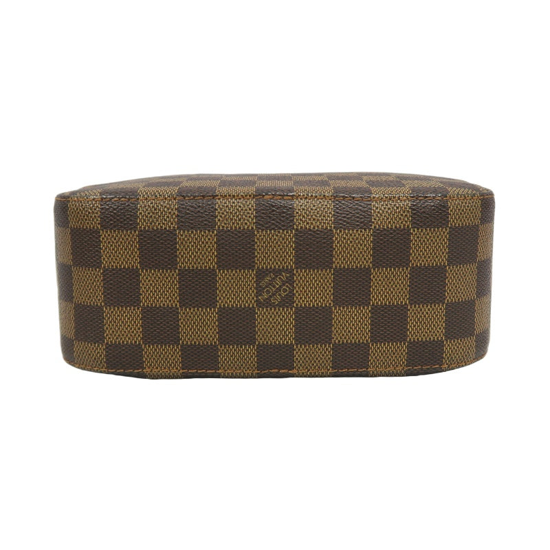 LOUIS VUITTON N48021 Damier Ebene Brown Spontini Handbag with Shoulder Strap