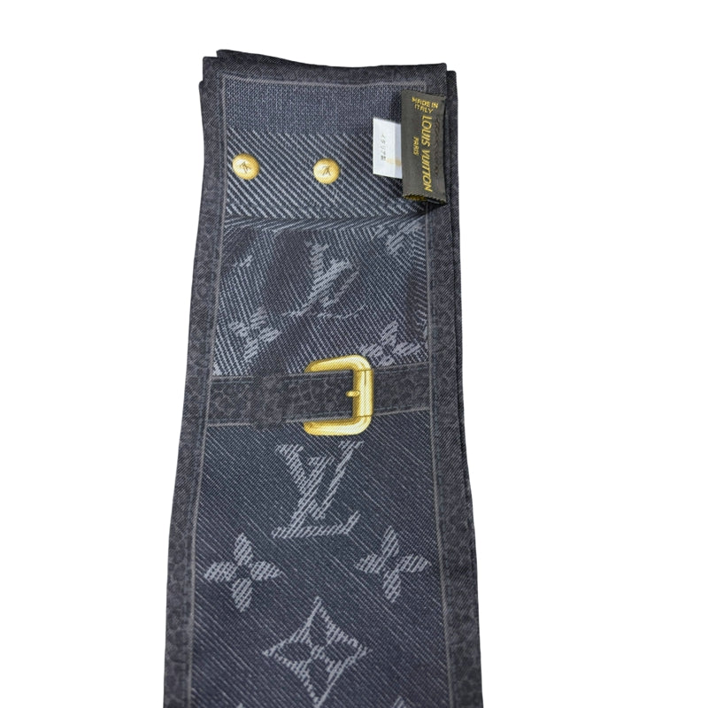 LOUIS VUITTON Scarf Black with box