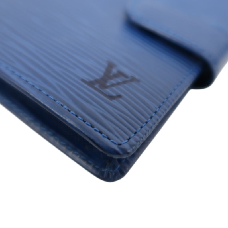 LOUIS VUITTON Epi Leather Porte-Billets Wallet Blue