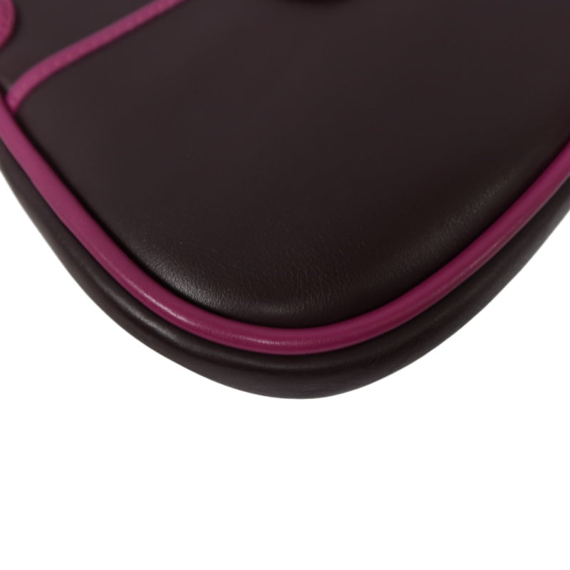 LOUIS VUITTON Trapezio Suhari Shoulder Bag, Prune Art Deco Pattern, Purple Color Block, Limited Edition, Gold Hardware, Includes Box