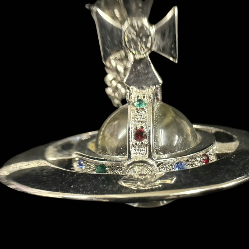 VIVIENNE WESTWOOD Silver Classic Saturn Orb Alloy Necklace