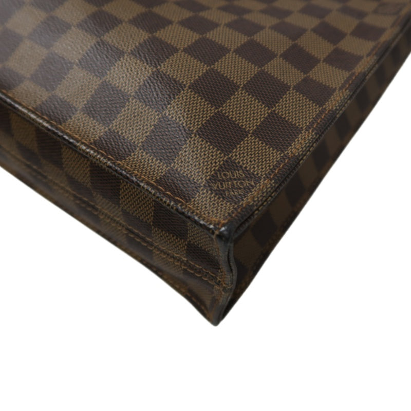 Louis Vuitton Damier Pre-Owned Sac Plat Tote Bag  PVC Music Sheet Bag Handbag