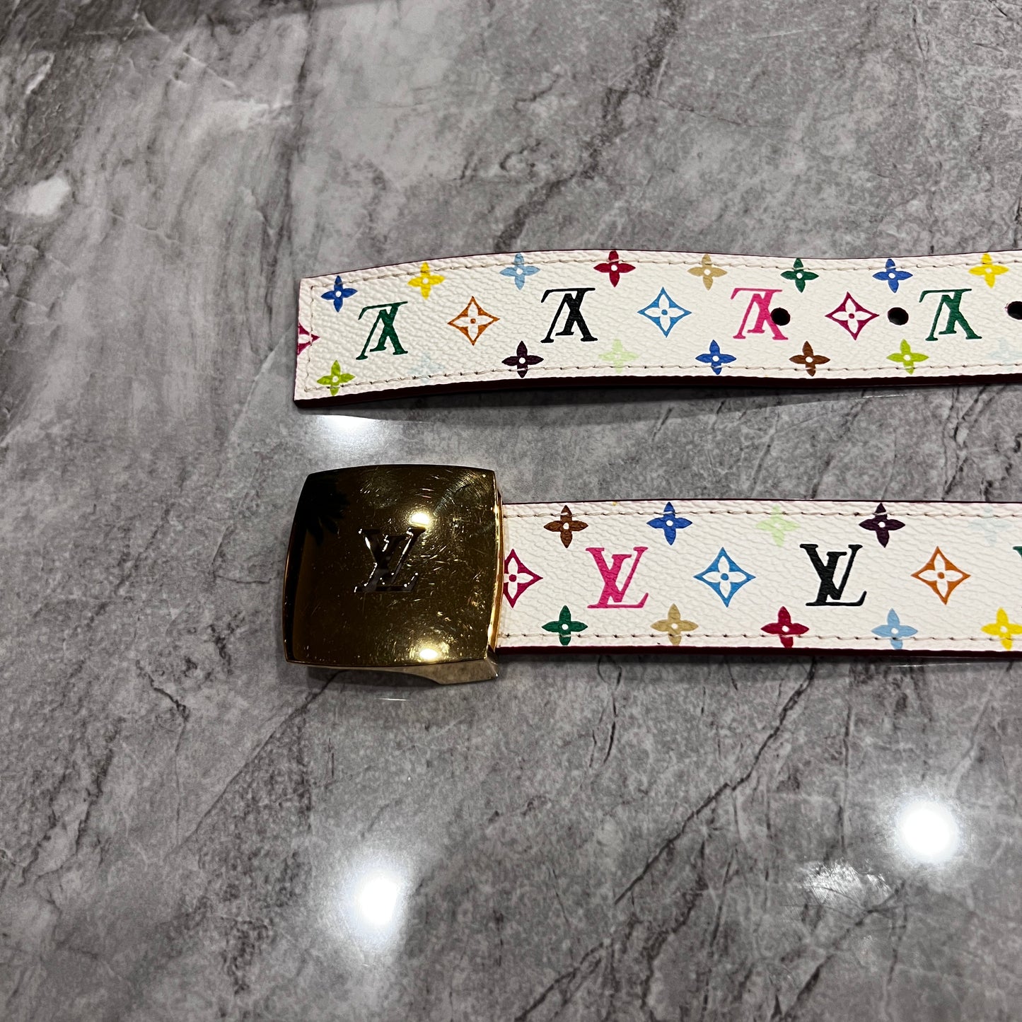 LOUIS VUITTON   Monogram Belt M9682