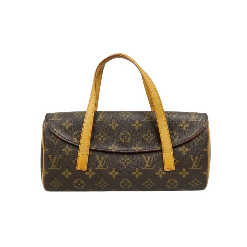 LOUIS VUITTON Monogram Sonatine Handbag, Brown, PVC-Coated Canvas
