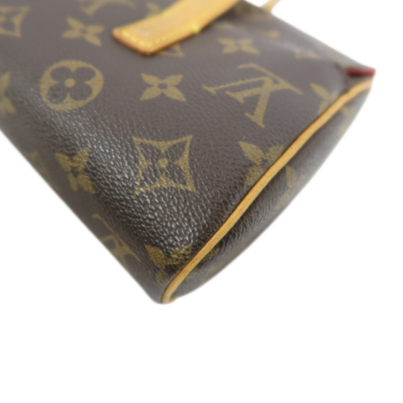 LOUIS VUITTON Monogram Sonatine Handbag, Brown, PVC-Coated Canvas