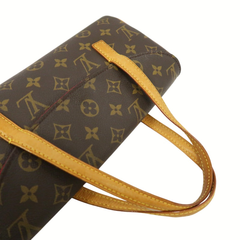 LOUIS VUITTON Monogram Sonatine Handbag, Brown, PVC-Coated Canvas
