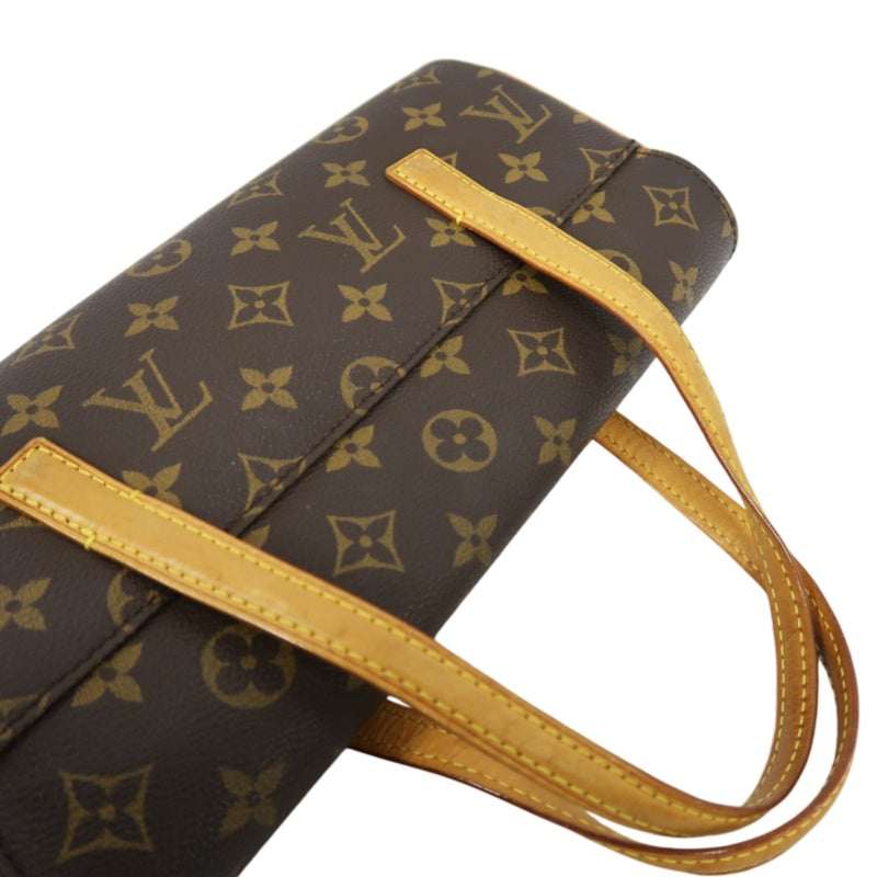 LOUIS VUITTON Monogram Sonatine Handbag, Brown, PVC-Coated Canvas
