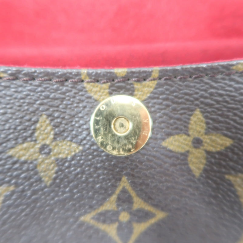 LOUIS VUITTON Monogram Sonatine Handbag, Brown, PVC-Coated Canvas