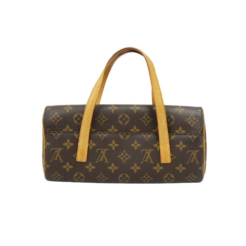LOUIS VUITTON Monogram Sonatine Handbag, Brown, PVC-Coated Canvas