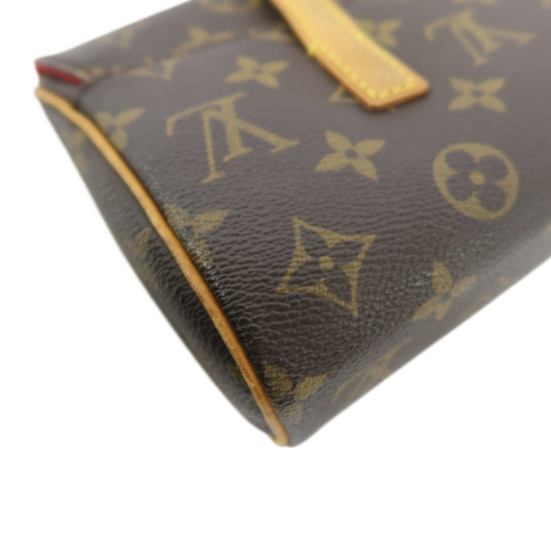 LOUIS VUITTON Monogram Sonatine Handbag, Brown, PVC-Coated Canvas