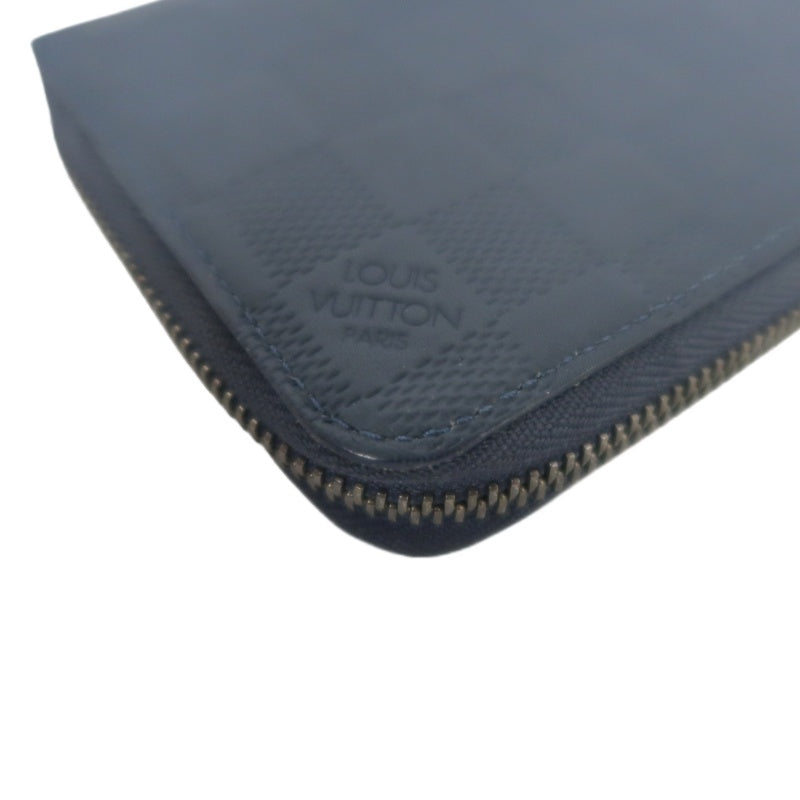 Louis Vuitton Damier Infini Long Wallet, Navy PVC