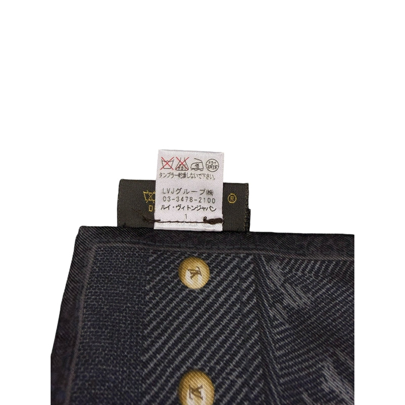 LOUIS VUITTON Scarf Black with box