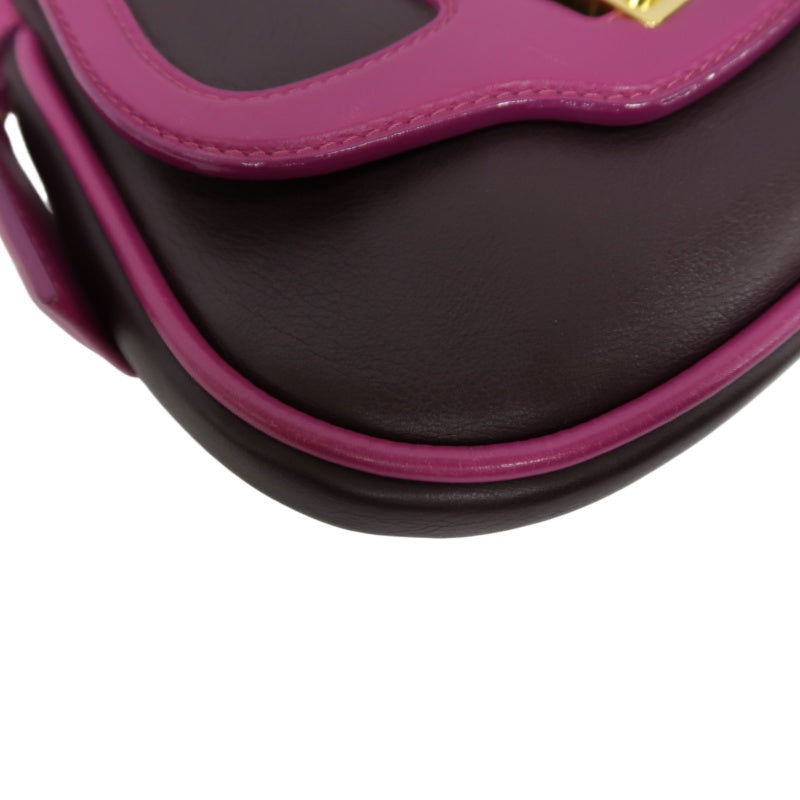 LOUIS VUITTON Trapezio Suhari Shoulder Bag, Prune Art Deco Pattern, Purple Color Block, Limited Edition, Gold Hardware, Includes Box