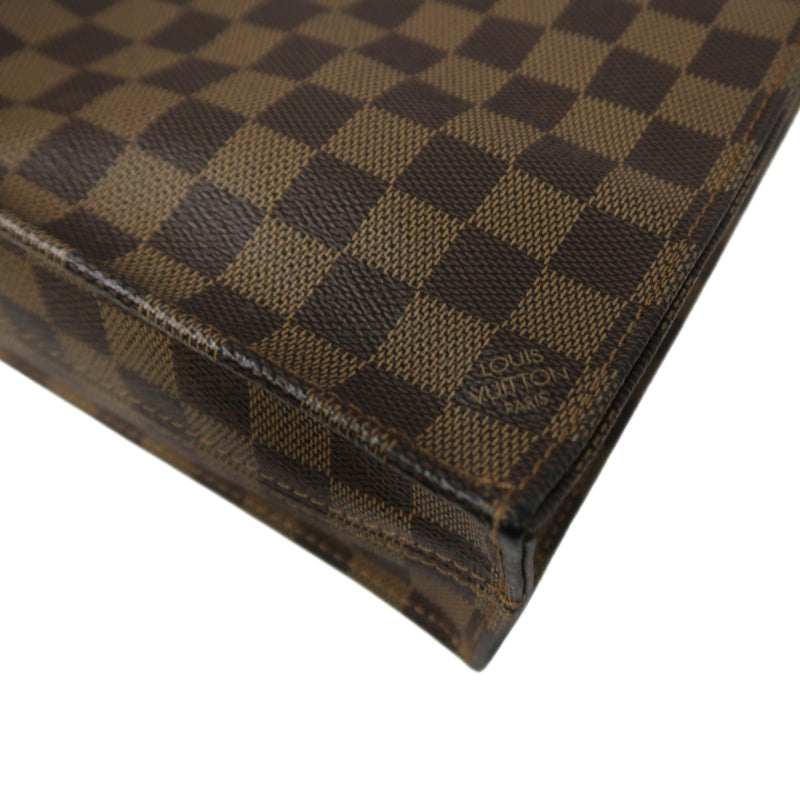 Louis Vuitton Damier Pre-Owned Sac Plat Tote Bag  PVC Music Sheet Bag Handbag