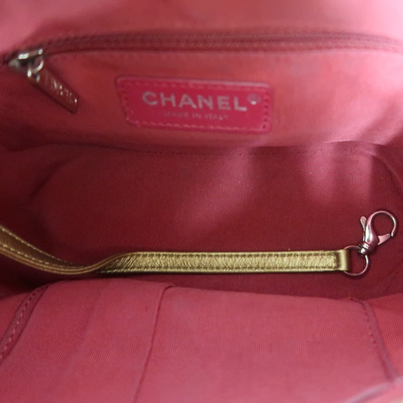 Chanel Gabrielle Hobo Bag in Gold Waxed Leather with Two-Tone Chain