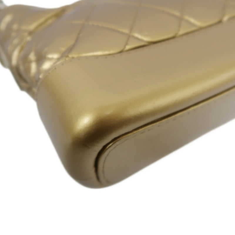 Chanel Gabrielle Hobo Bag in Gold Waxed Leather with Two-Tone Chain