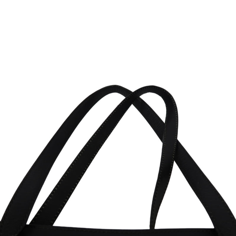 Chanel Black Caviar Leather Logo Tote Shoulder Bag