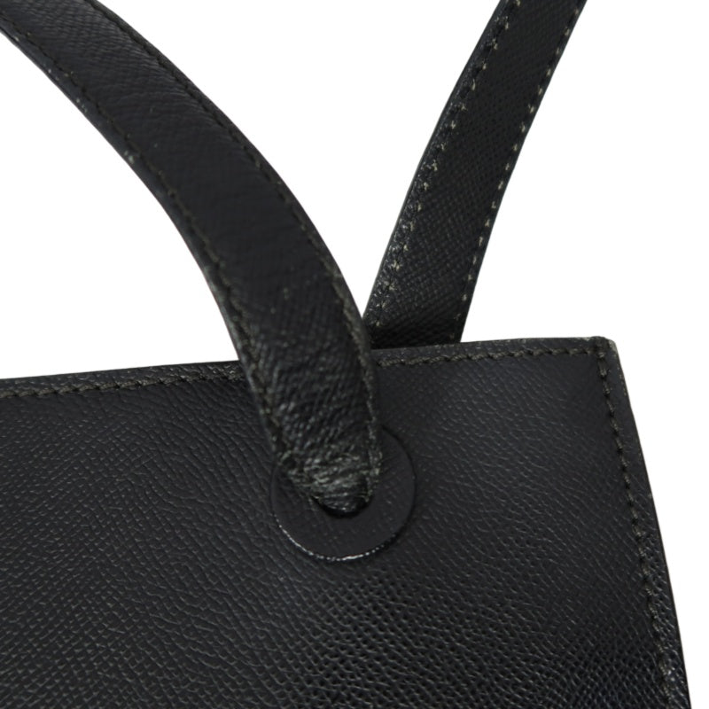 Chanel Black Caviar Leather Logo Tote Shoulder Bag