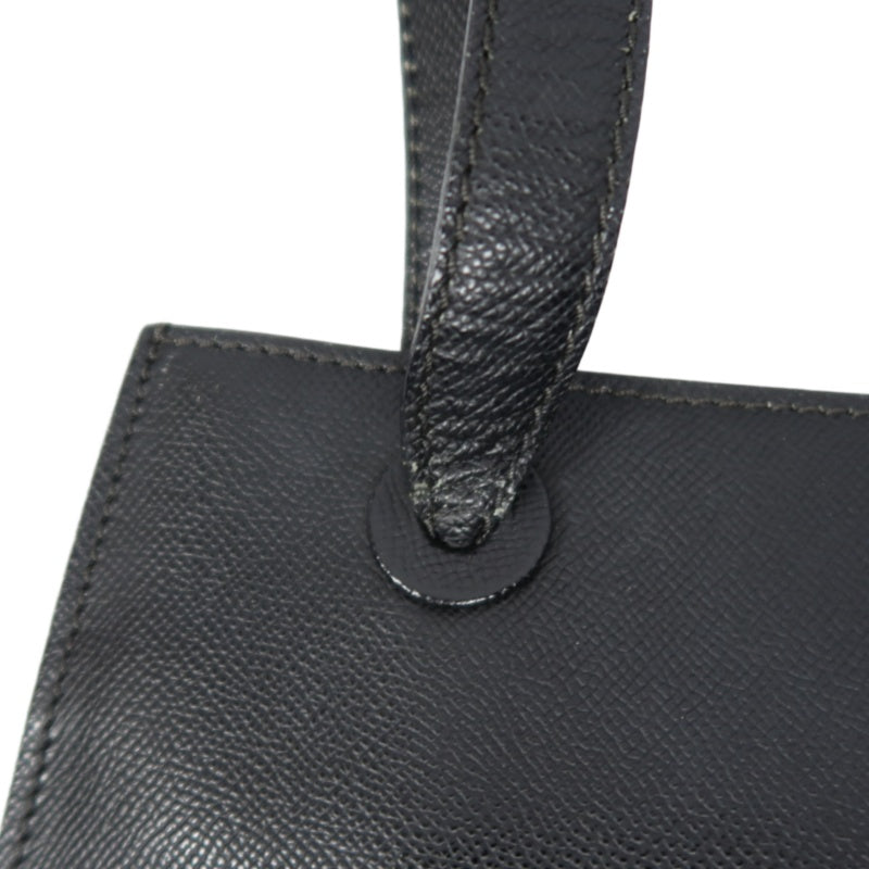 Chanel Black Caviar Leather Logo Tote Shoulder Bag