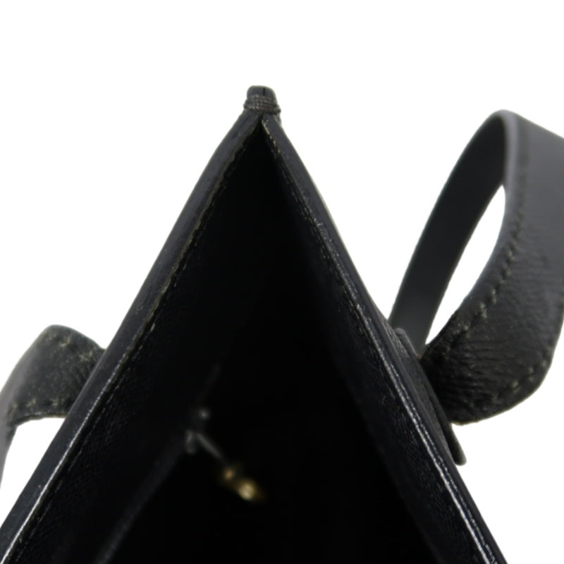 Chanel Black Caviar Leather Logo Tote Shoulder Bag