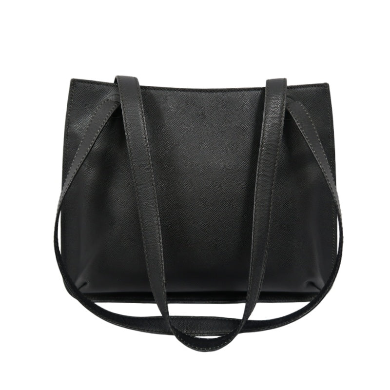 Chanel Black Caviar Leather Logo Tote Shoulder Bag