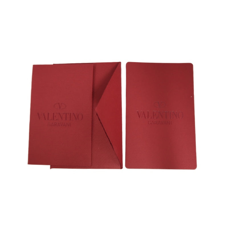 VALENTINO GARAVANI Rockstud Zip Around Wallet Leather Red Gold Stud Hardware