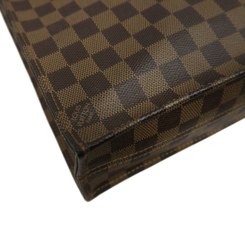 Louis Vuitton Damier Pre-Owned Sac Plat Tote Bag  PVC Music Sheet Bag Handbag