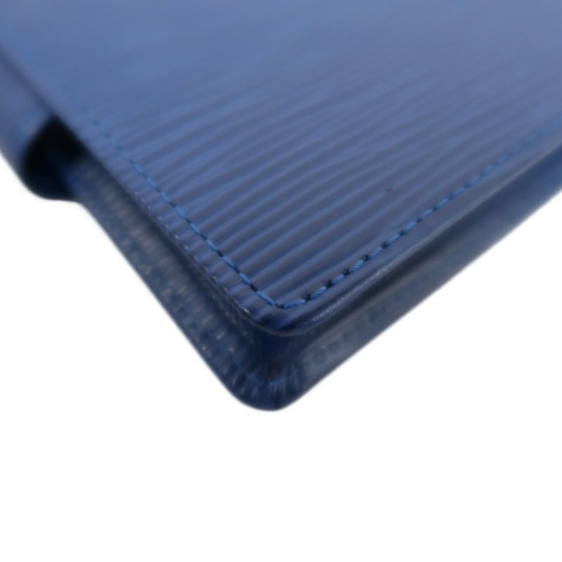 LOUIS VUITTON Epi Leather Porte-Billets Wallet Blue