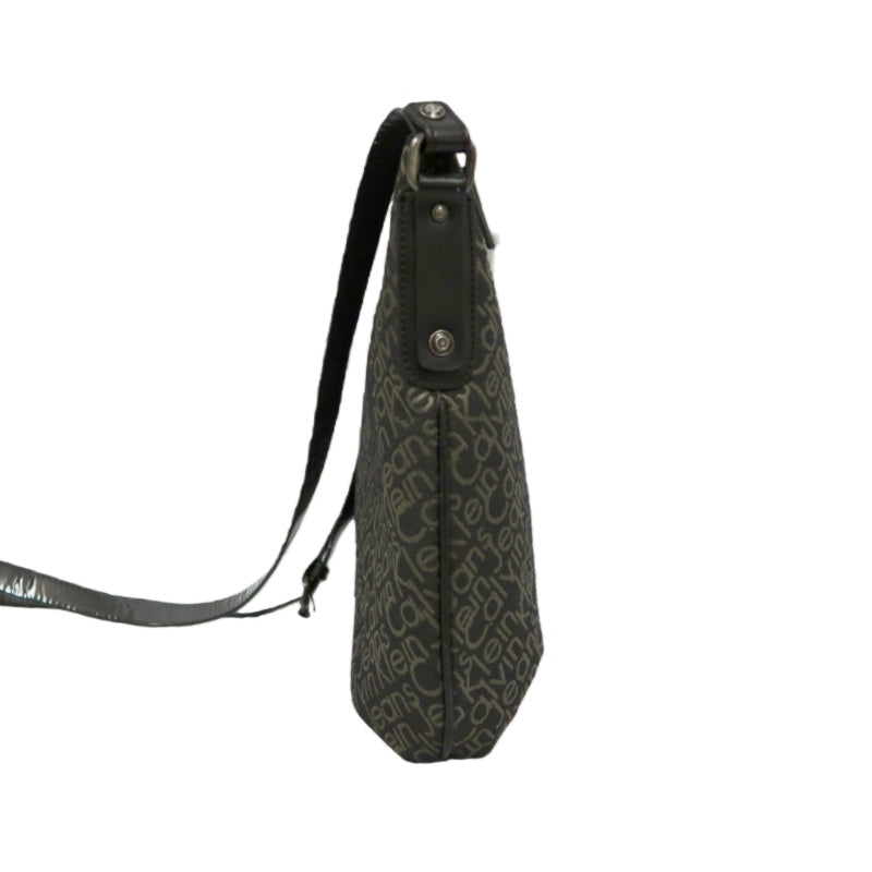 Calvin Klein Black Canvas Crossbody Shoulder Bag with Dust Bag