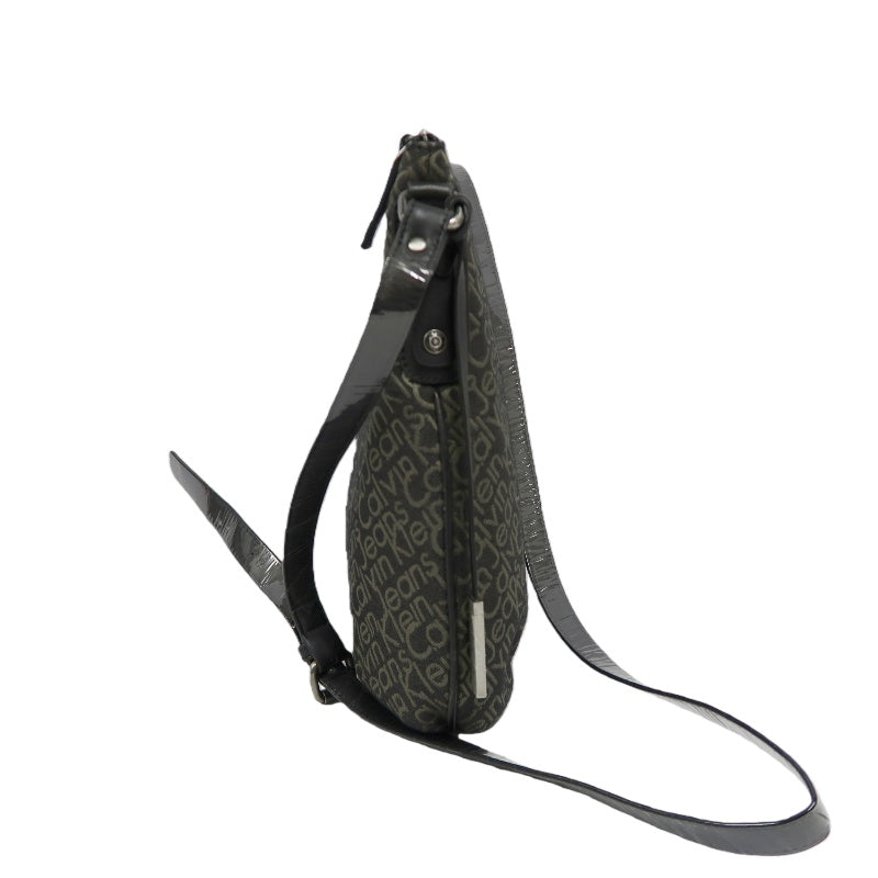 Calvin Klein Black Canvas Crossbody Shoulder Bag with Dust Bag