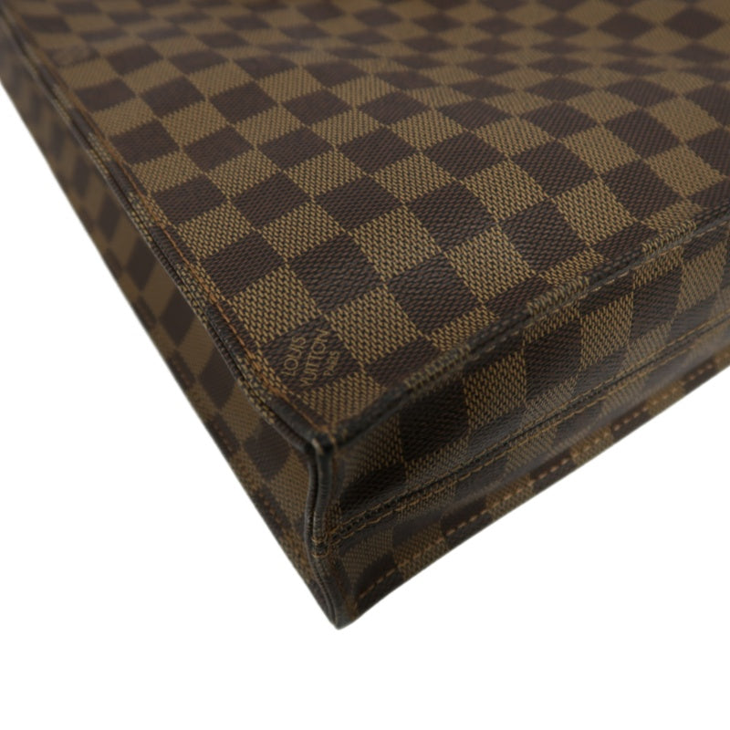 Louis Vuitton Damier Pre-Owned Sac Plat Tote Bag  PVC Music Sheet Bag Handbag
