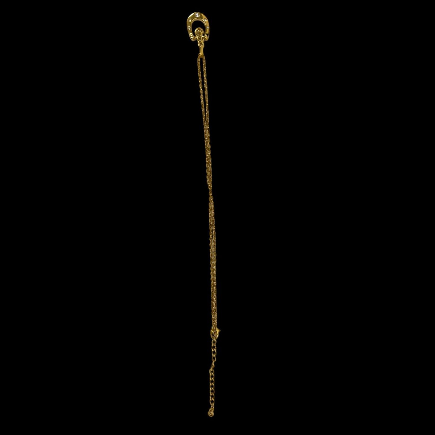 BURBERRY necklace, horseshoe pendant, gold-plated
