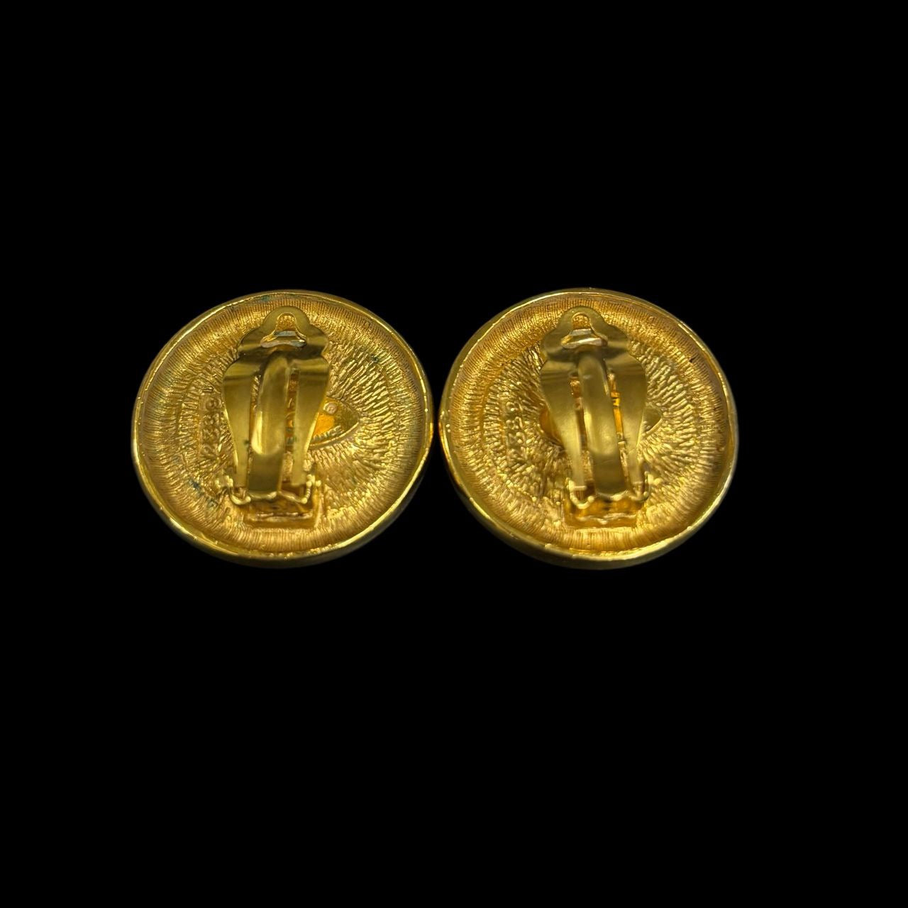 CHANEL earrings, gold-plated, clip-on